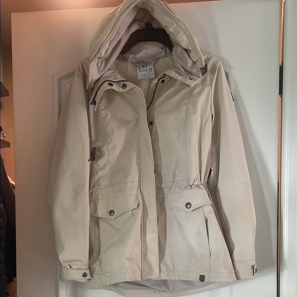 Women's Cream Hooded Jacket